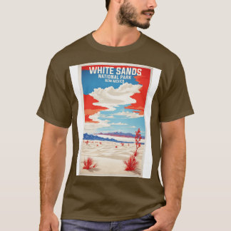 White Sands National Park New Mexico USA Vintage T T-Shirt