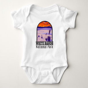White Sands National Park New Mexico Vintage  Baby Bodysuit