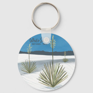 White Sands National Park Sand Dunes New Mexico Key Ring