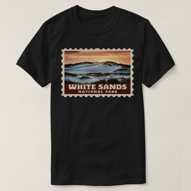 White Sands National Park Stamp T-Shirt (Design Front)