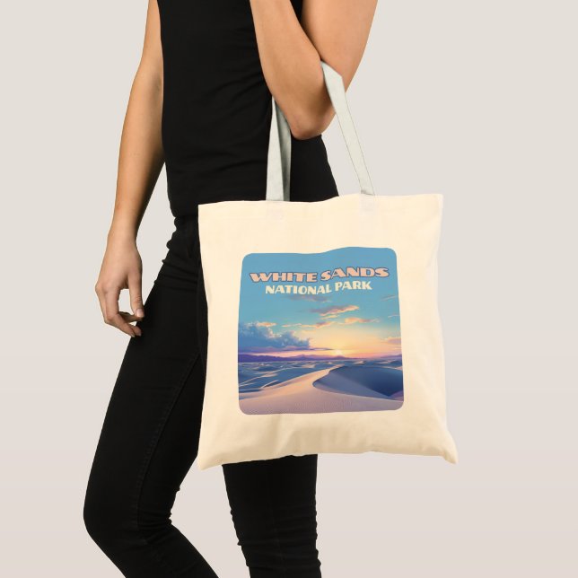 White Sands National Park Sunset Dunes New Mexico Tote Bag (Front (Product))