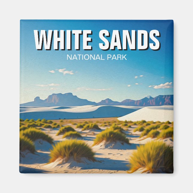 White Sands National Park Travel Magnet (Front)