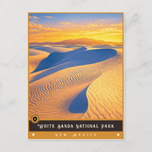 White Sands National Park Vintage Postcard
