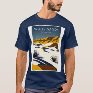 White Sands National Park Vintage Travel Poster T-Shirt