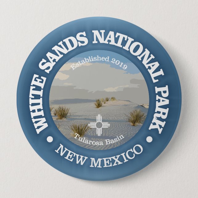 White Sands (NP2) 10 Cm Round Badge (Front)