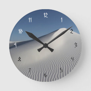 White Sands Round Clock