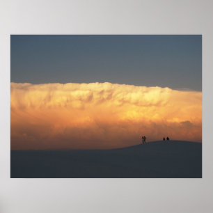 White Sands Thunderstorm Poster