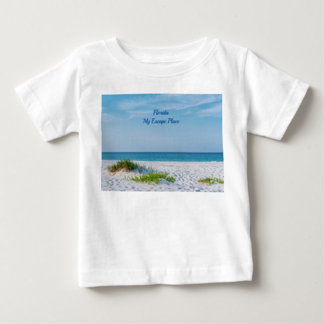 White Sandy Beach Florida Coastline Toddler Baby T-Shirt (Front)