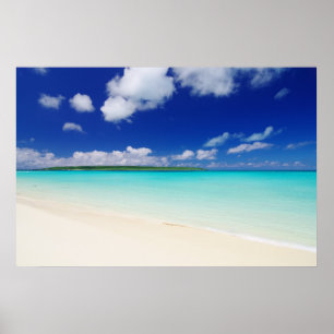 White Sandy Beach Poster
