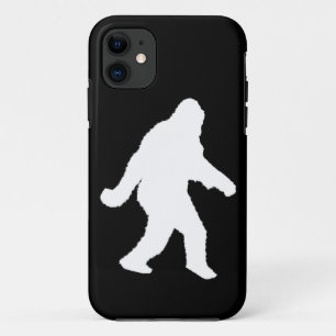 White Sasquatch Silhouette For Dark Backgrounds Case-Mate iPhone Case
