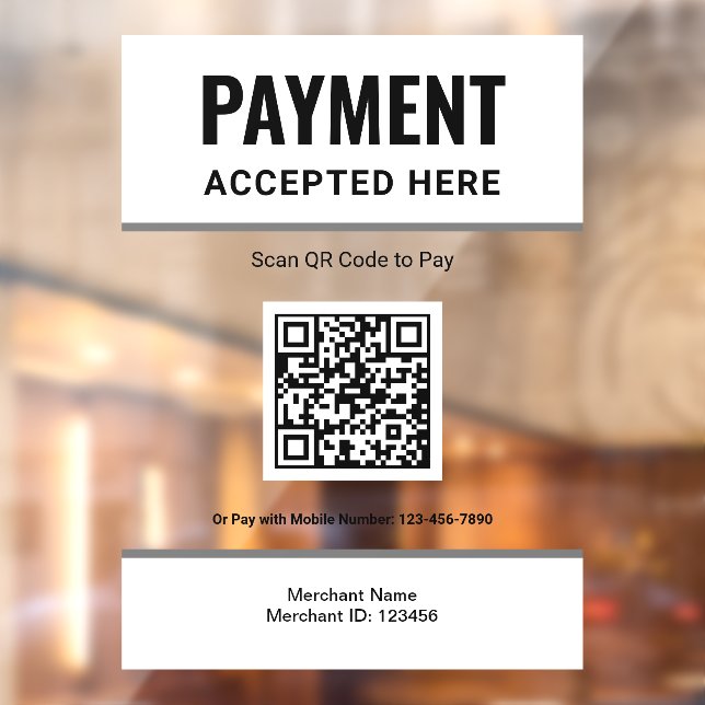 White Scan to Pay QR Code Business Payment (Sheet 2)