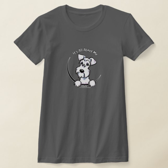White Schnauzer IAAM Mini T-Shirt (Laydown)