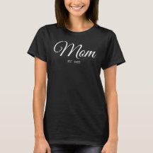 White Script Mum Established New Mum Gift