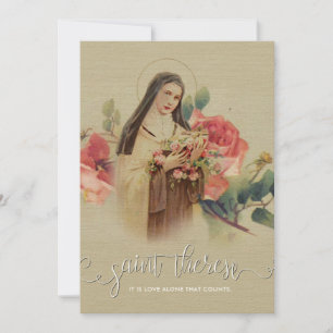 White Script Overlay   St. Therese Novena Prayer