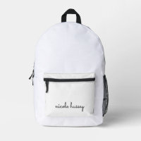White Script | Stylish Monogram Modern
