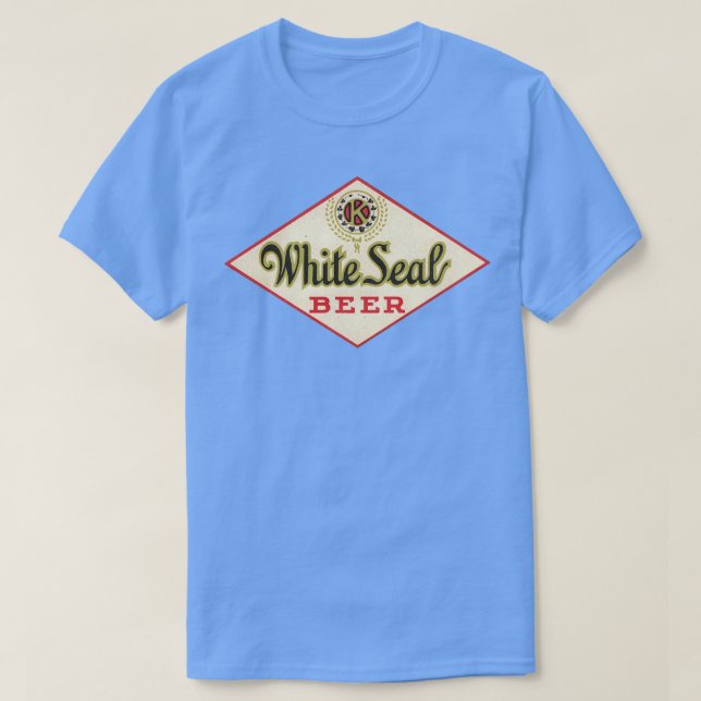 White Seal Beer Retro Defunct Breweriana T-Shirt (Design Front)