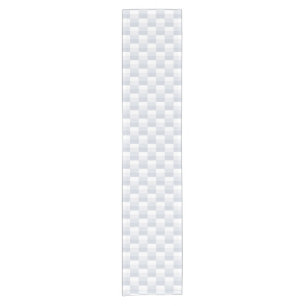 White Shades Color Blocks Short Table Runner