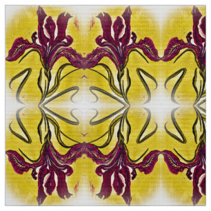 White Shadow Iris Fabric
