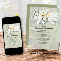 White Shasta Daisy Photo Bridal Shower