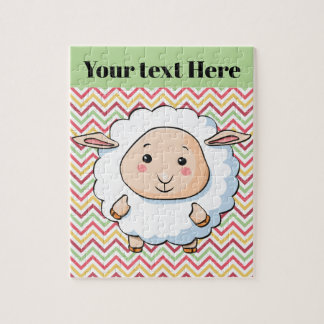 White sheep jigsaw puzzle