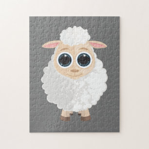 White Sheep Jigsaw Puzzle