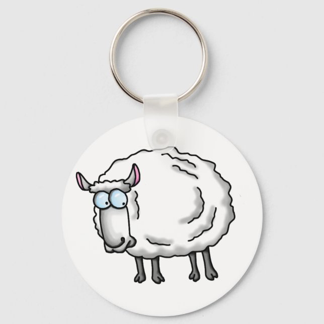 White sheep key ring (Front)