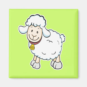 White Sheep Magnet