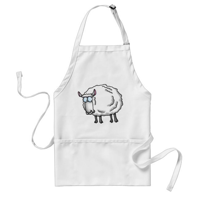 White sheep standard apron (Front)