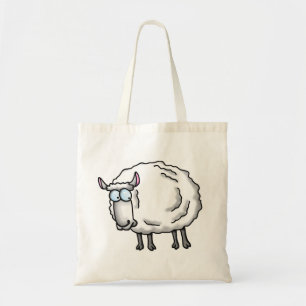 White sheep tote bag