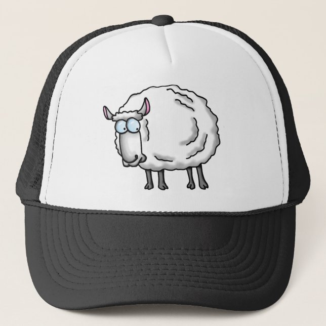 White sheep trucker hat (Front)