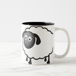 White Sheep Two-Tone Coffee Mug