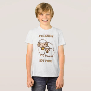 White Sheep with Child Cute Family Tri-Blend Shirt