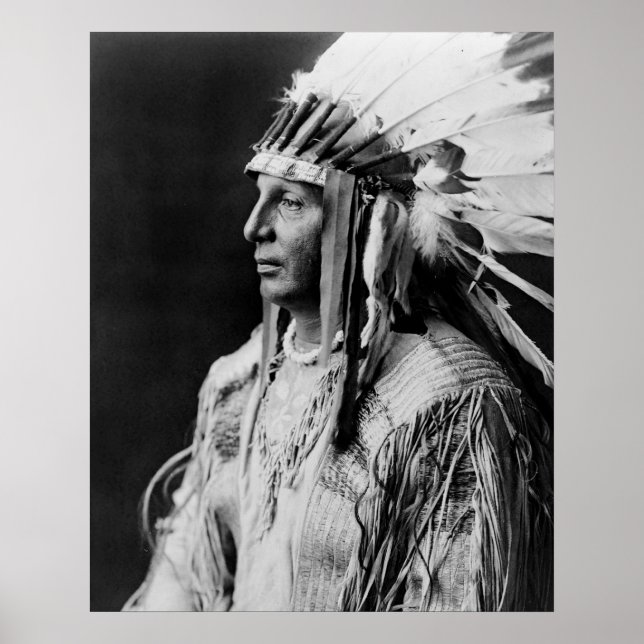 White Shield - Arikara Native American Indian Poster (Front)