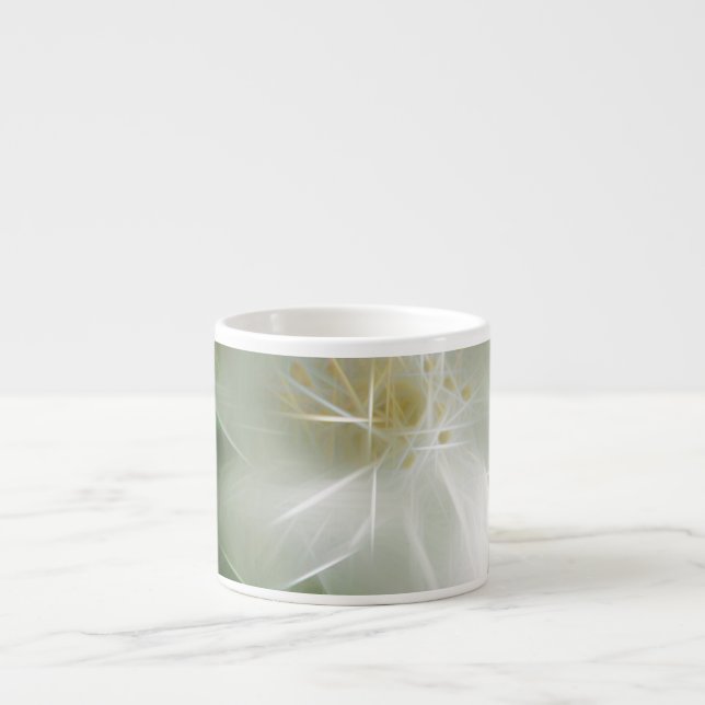 White Shiny Jasmine Espresso Cup (Front)