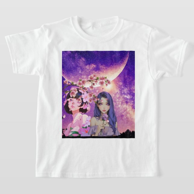 White shirt design princess  (Laydown)