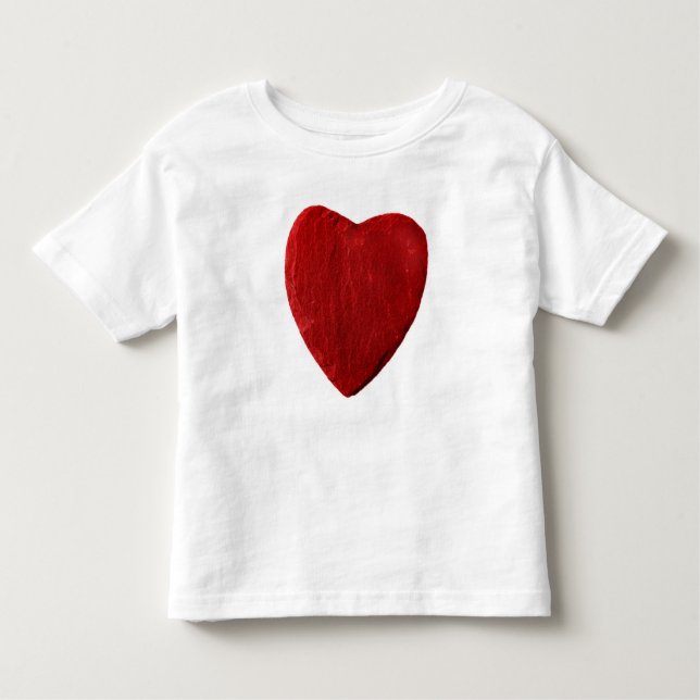 white shirt with red shale heart (Front)