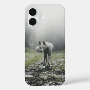 White Siberian Husky iPhone 16 Case