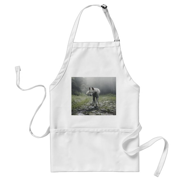 White Siberian Husky Standard Apron (Front)