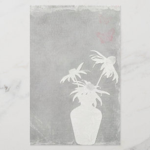 White Silhouette Stationery