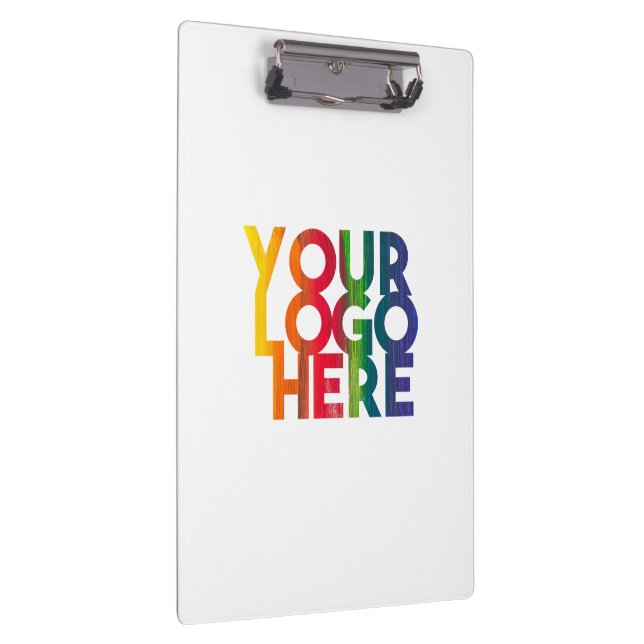 White Simple Business Logo Clipboard (Right)