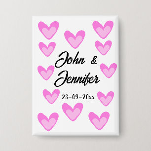 white simple minimal text style wedding pinkheart