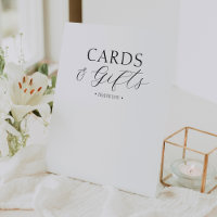 White Simple Minimalist Baby Shower Cards & Gifts