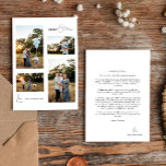 White Simple Modern Christmas Four Photo Collage Holiday Card<br><div class="desc">Introducing our White Simple Modern Christmas Four Photo Collage Holiday Card design, where simplicity meets elegance with a touch of Christmas charm. Offering a bright white and black aesthetic that brings a sense of clean sophistication to your holidays, making it a contemporary choice for those who appreciate a modern twist...</div>