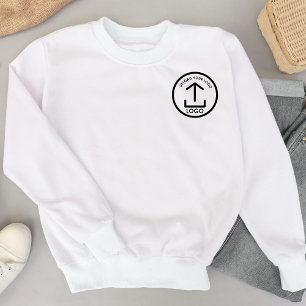 White Simple Modern Professional Business Logo Sweatshirt