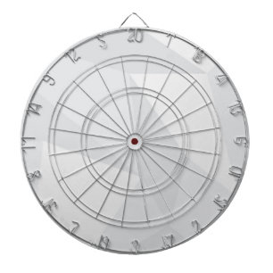 White, simple, modern, urban, cool, trendy pattern dartboard