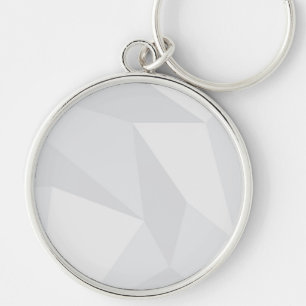 White, simple, modern, urban, cool, trendy pattern key ring