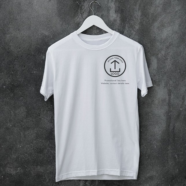 White Simple Professional Business Logo Text T-Shirt (White Simple Professional Business Logo Text T-Shirt)