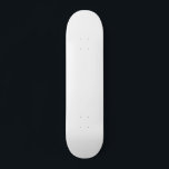 White Skateboard<br><div class="desc">White Colour Skateboard. Plain white skate deck. Solid colour white</div>