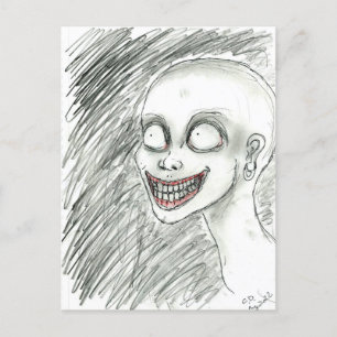 White Smile  Postcard