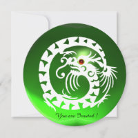 WHITE SNAKE DRAGON EMERALD GREEN GEM STONE